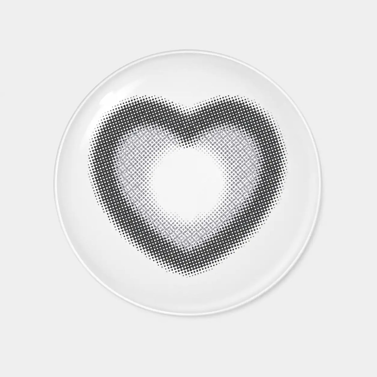 Cocoview Axial Fixed Heart Ruri Gray contact lens vial front view