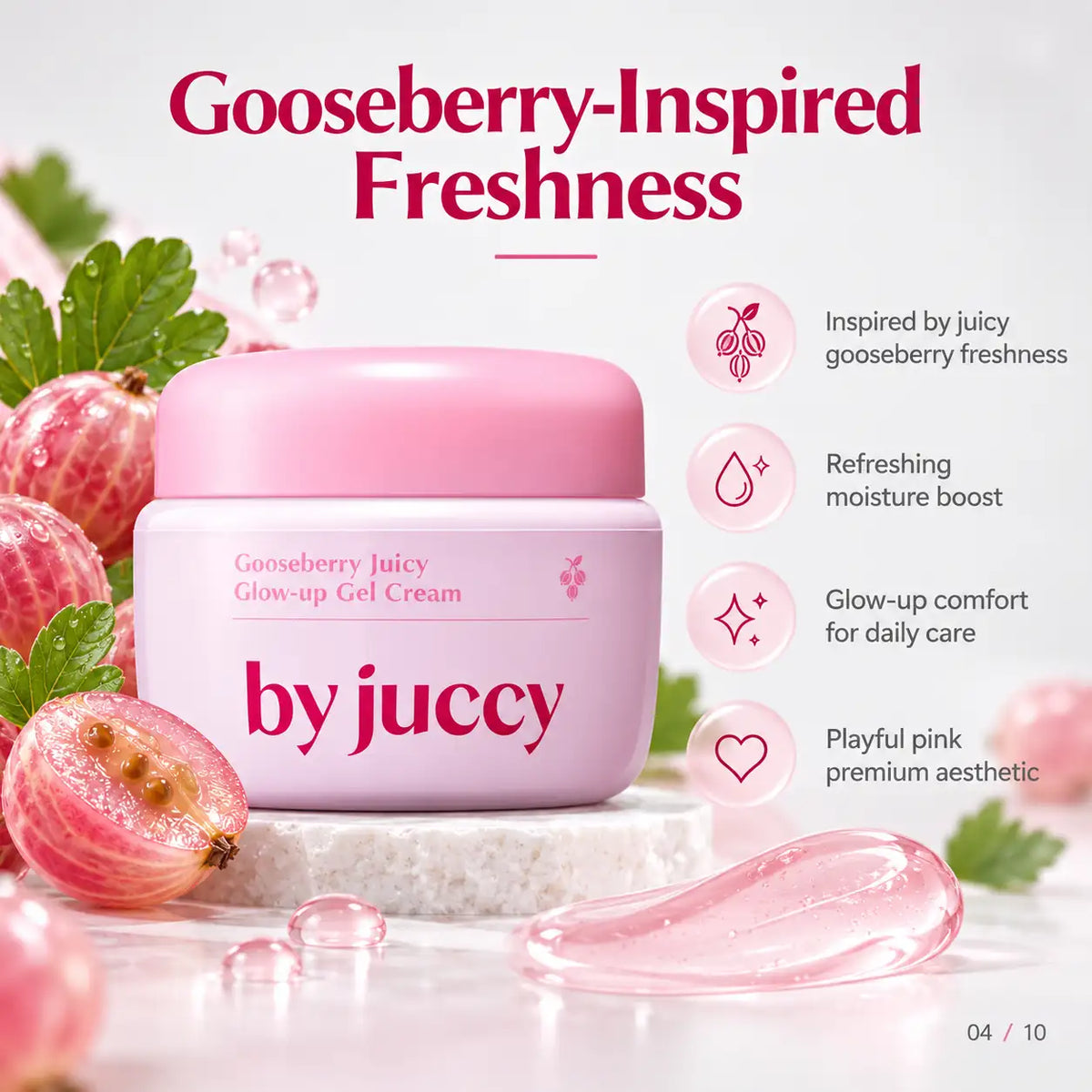 By Juccy Gooseberry Juicy Glow Up Gel Cream 55ml