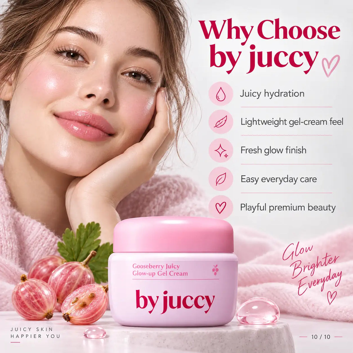 By Juccy Gooseberry Juicy Glow Up Gel Cream 55ml