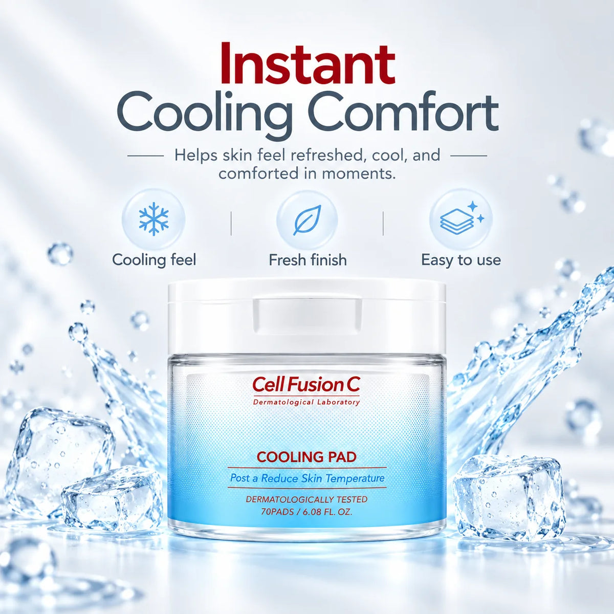 Cell Fusion C Post Alpha Cooling Pad 70 Pads