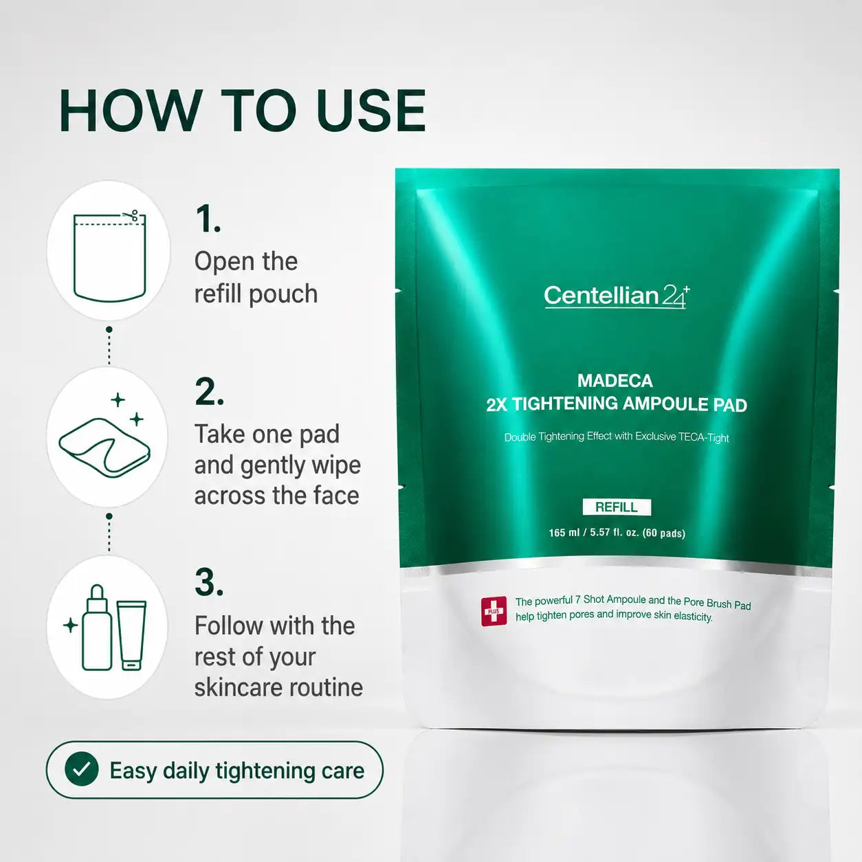 Centellian24 Madeca Double Tightening Ampoule Pad Refill 60pcs