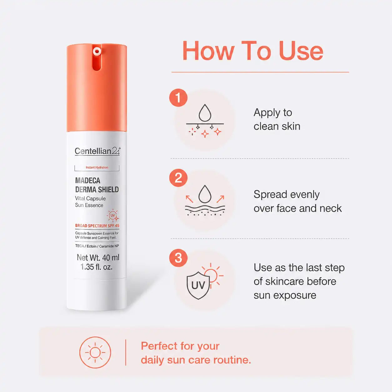 Centellian24 Derma Shield Vital Capsule Sun Essence 40ml
