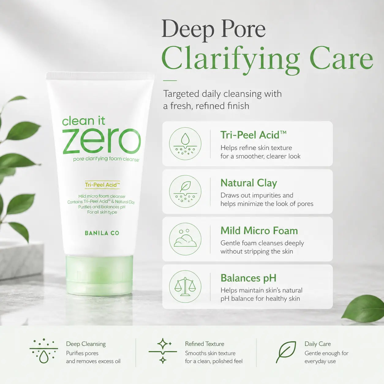 Banila Co Clean It Zero Foam Cleanser Pore Clarifying 150ml