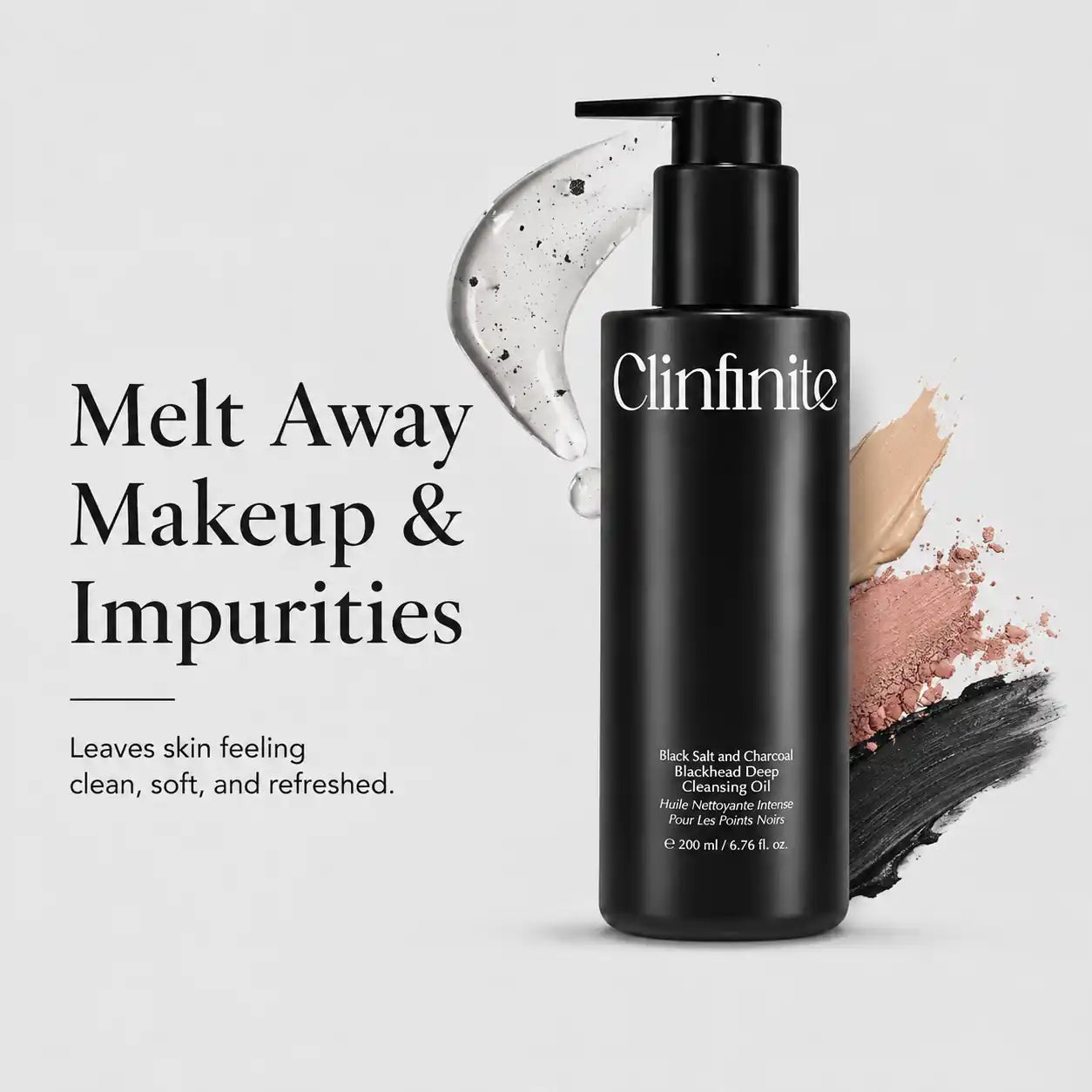 Clinfinite Black Salt Charcoal Deep Cleansing Oil
