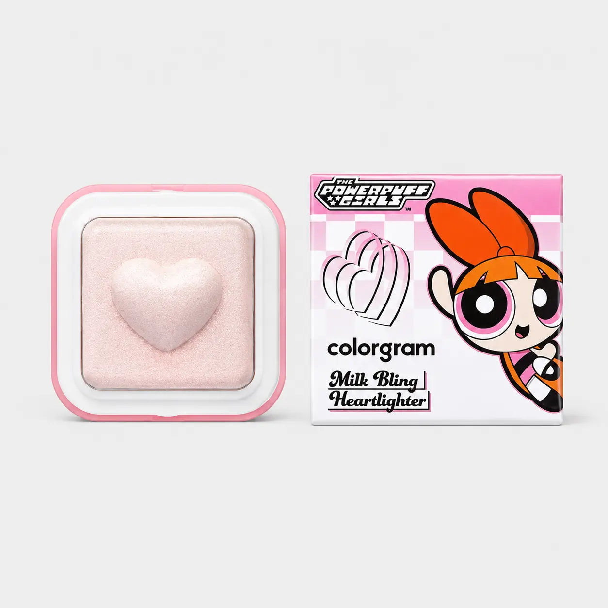 Colorgram Milk Bling Heartlighter Spring Pink Blossom compact