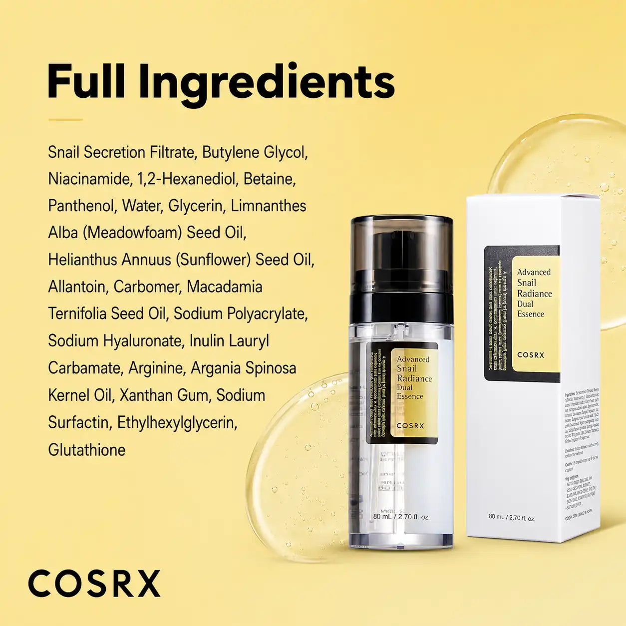 COSRX Advanced Snail Radiance Dual Essence 80ml