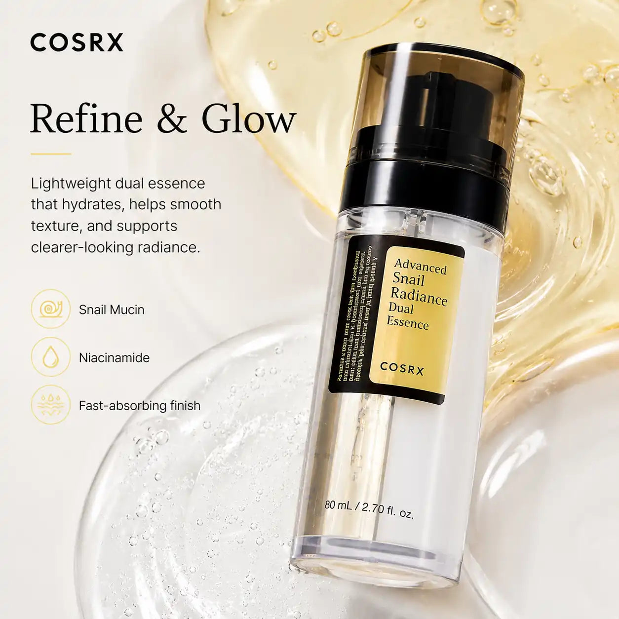 COSRX Advanced Snail Radiance Dual Essence 80ml