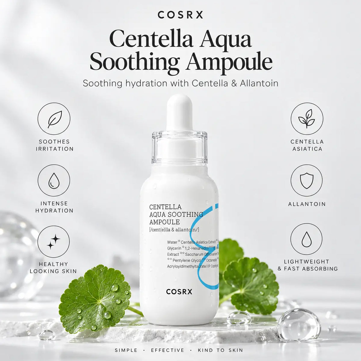 COSRX Hydrium Centella Aqua Soothing Ampoule 40ml