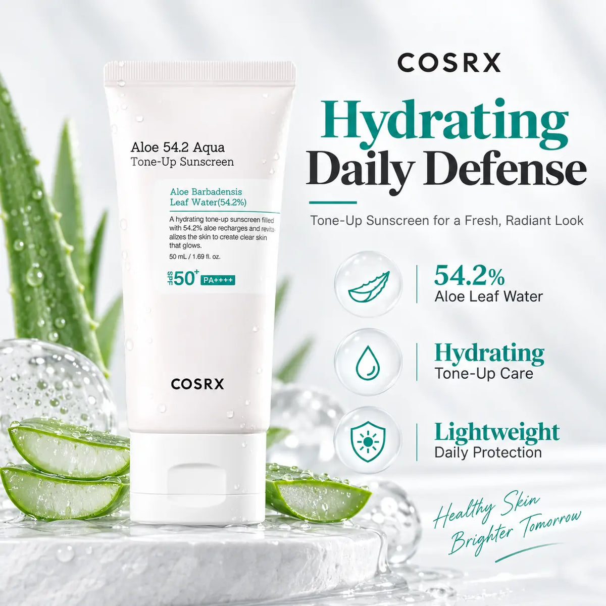 COSRX Aloe 54.2 Aqua Tone Up Sunscreen 50ml