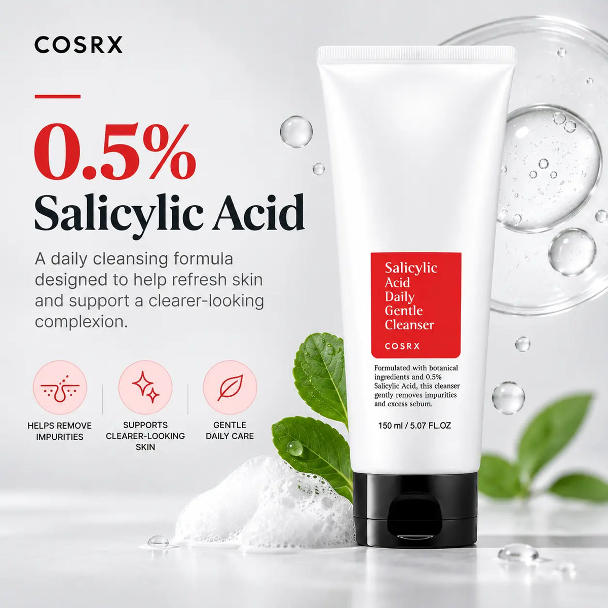 COSRX Salicylic Acid Daily Gentle Cleanser 150ml