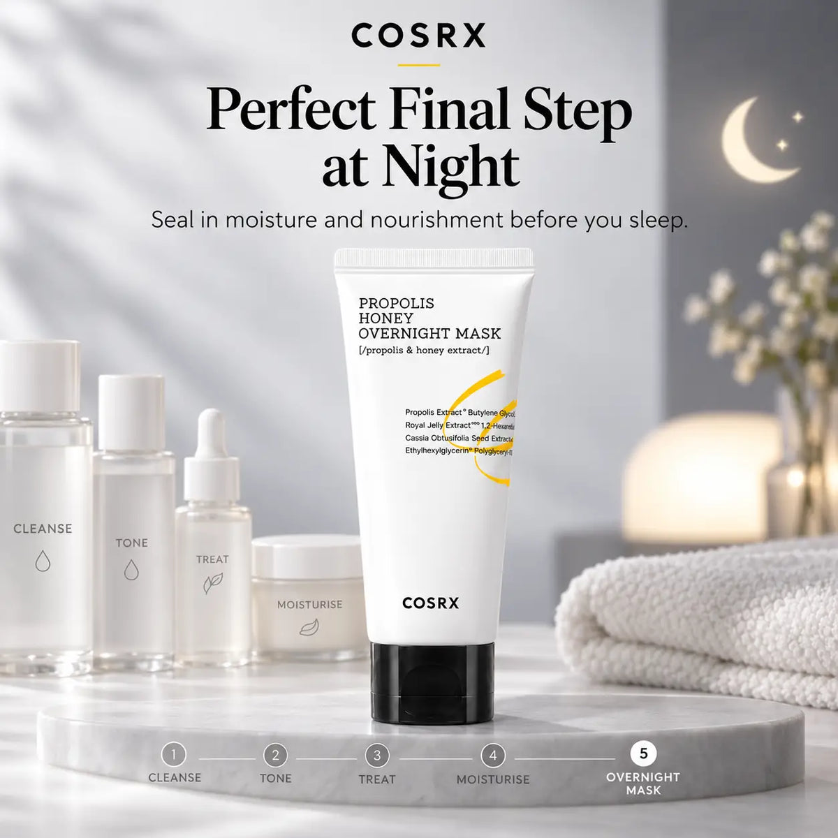 COSRX Full Fit Propolis Honey Overnight Mask 60ml