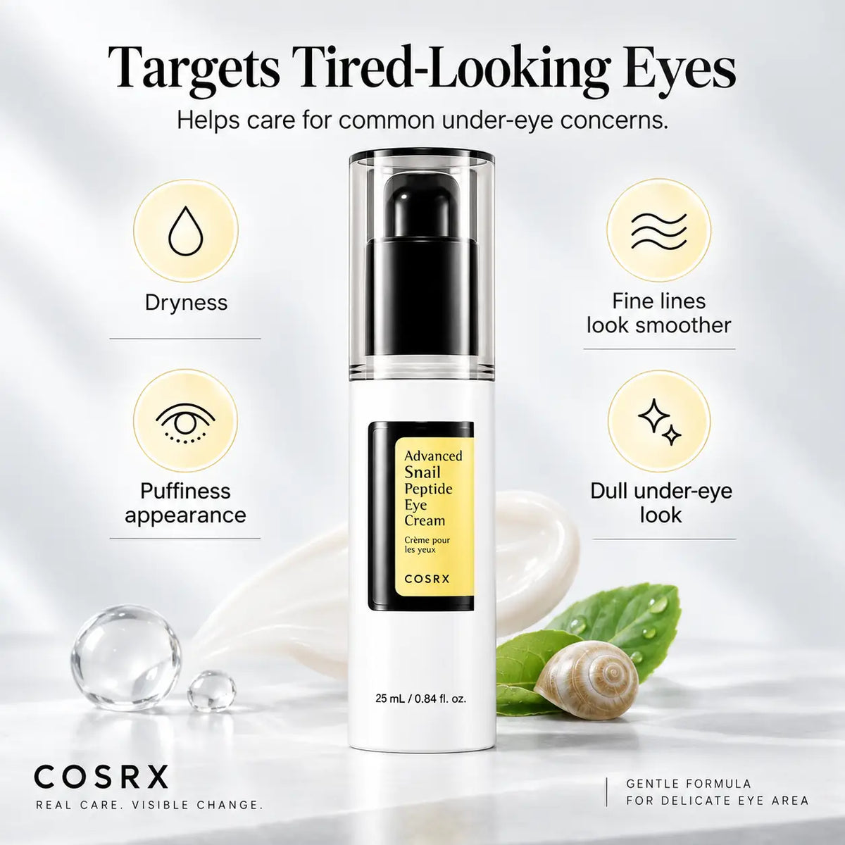 COSRX Advanced Snail Peptide Eye Cream Nail Polish Nail Color 25ml