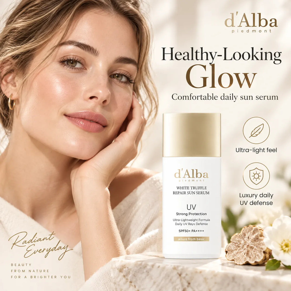 d'Alba White Truffle Repair Sun Serum SPF50+, PA++++ 35ml