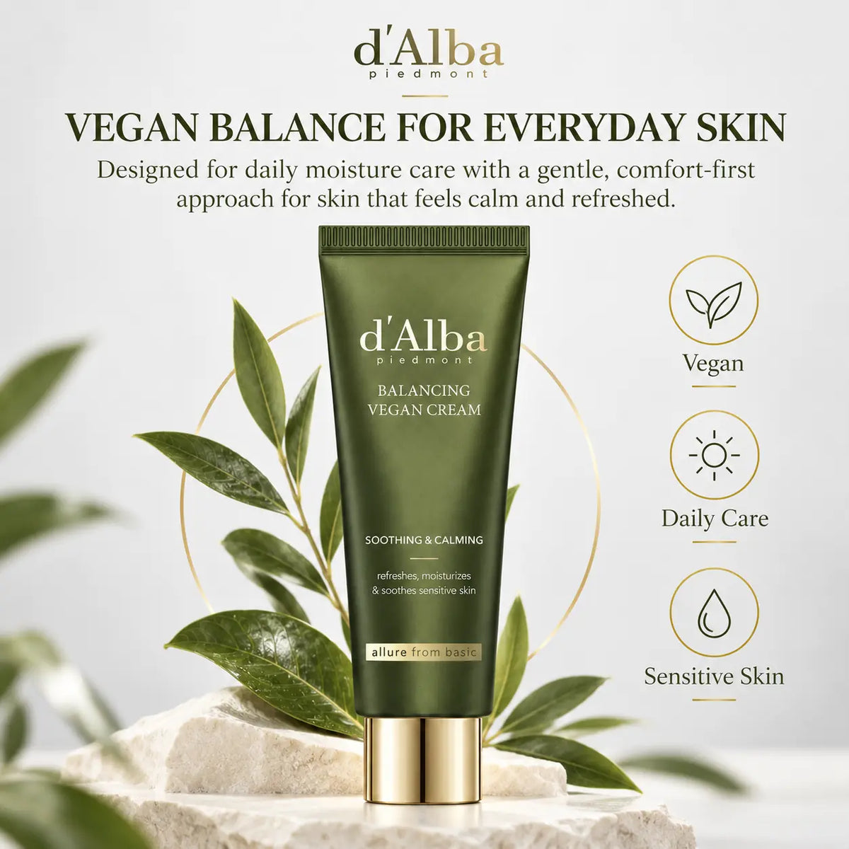 d'Alba Mild Skin Balancing Vegan Cream 55ml