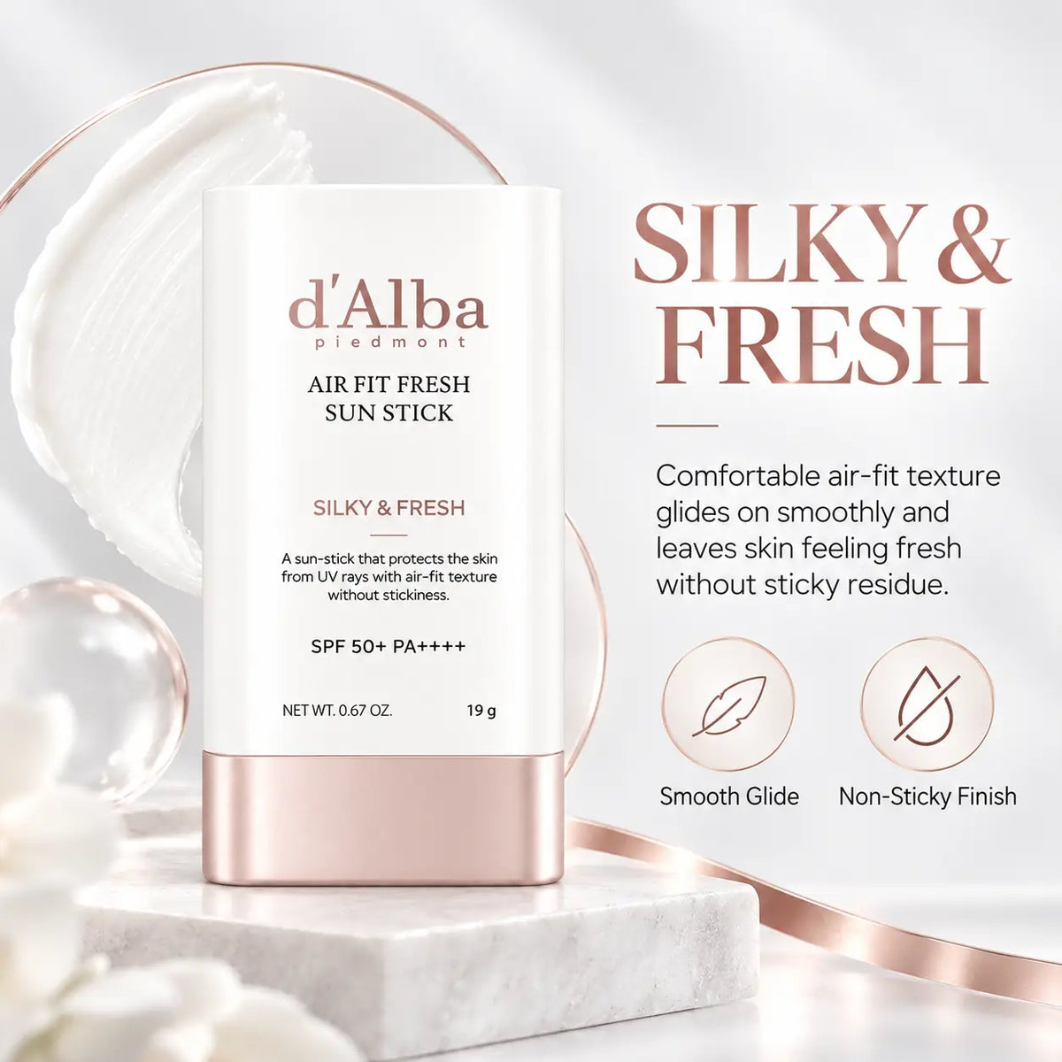 d'Alba Air Fit Fresh Sun Stick SPF50+ PA++++ 19g