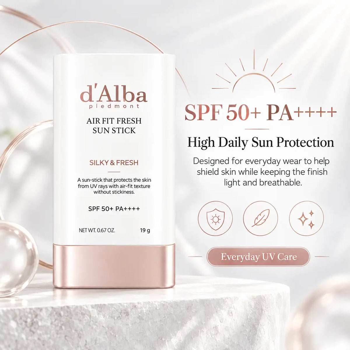 d'Alba Air Fit Fresh Sun Stick SPF50+ PA++++ 19g