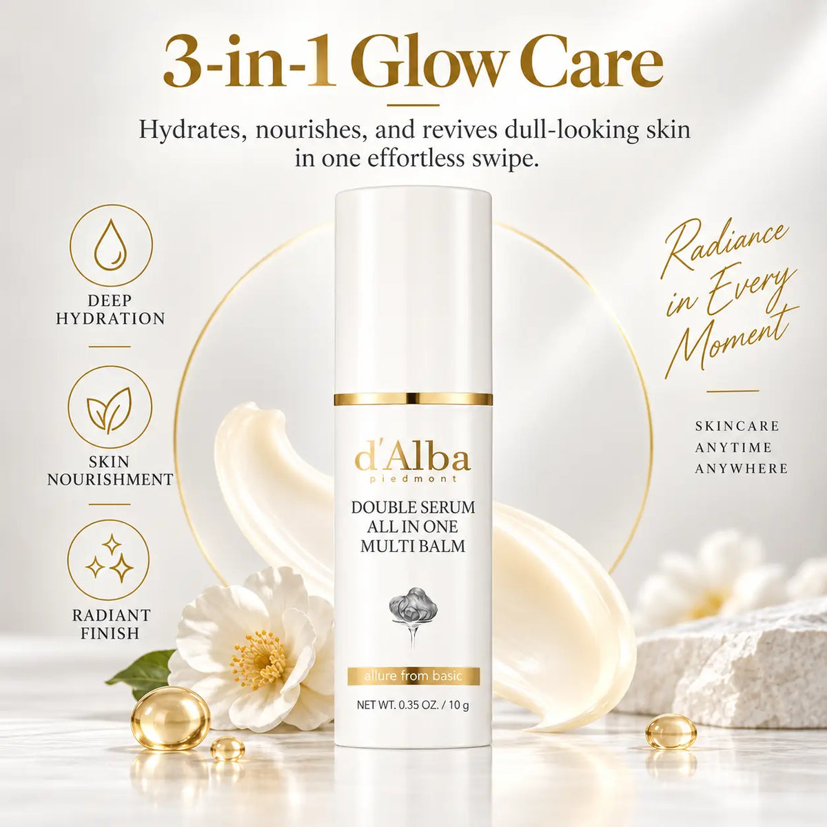 d'Alba Double Serum All-in-One Muiti Balm 10g
