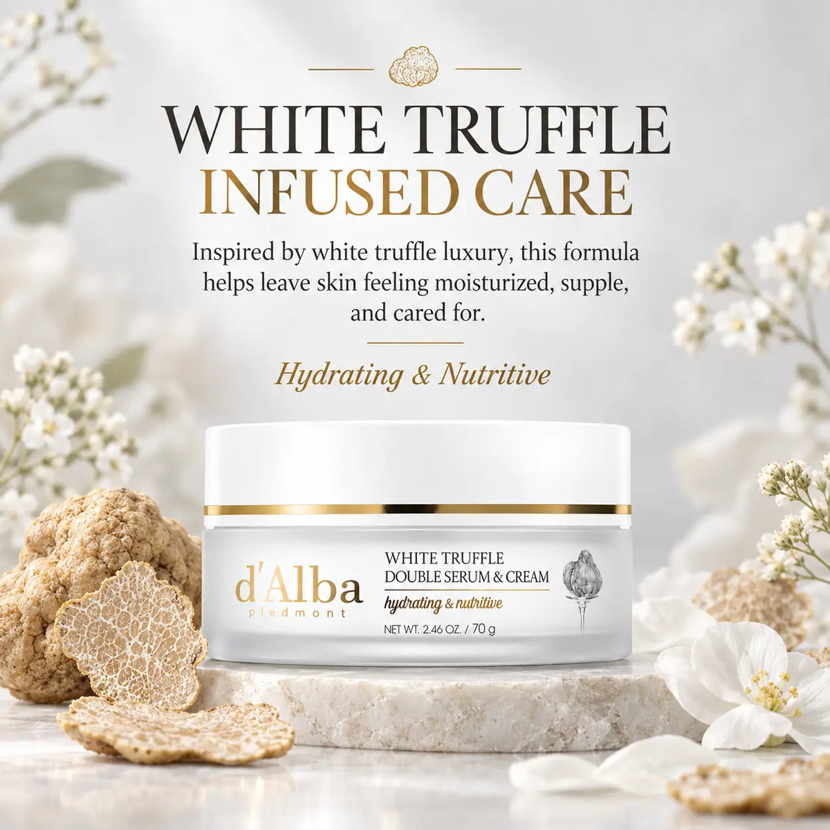d'Alba White Truffle Double Serum & Cream 70g