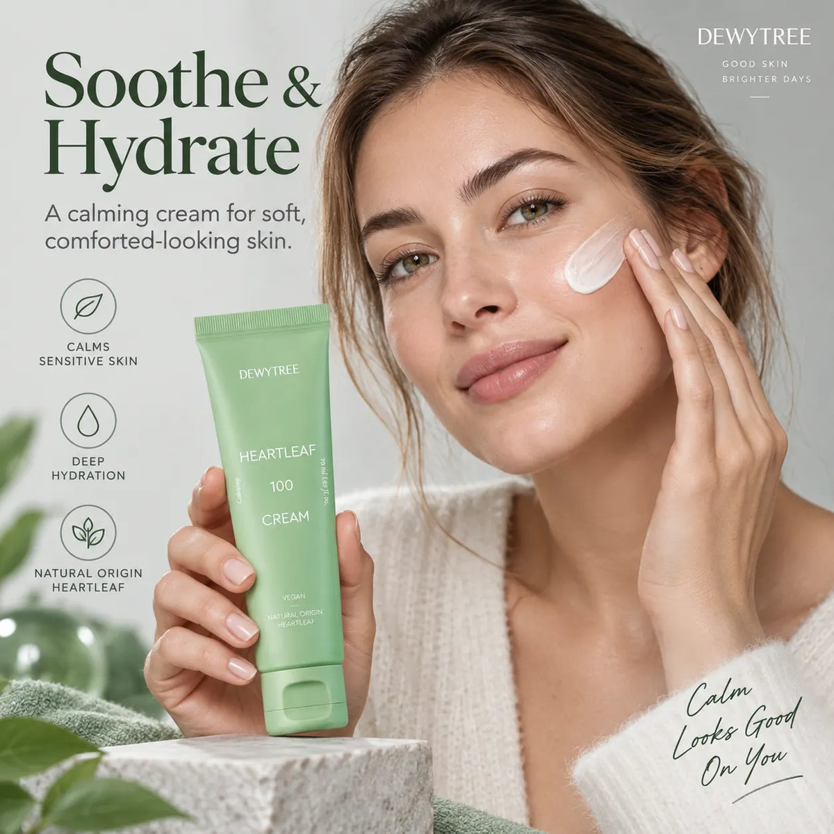 DEWYTREE Heartleaf 100 Cream 50ml