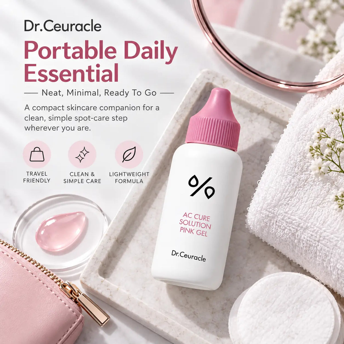 Dr. Ceuracle AC helps care for Solution Pink Gel 50ml