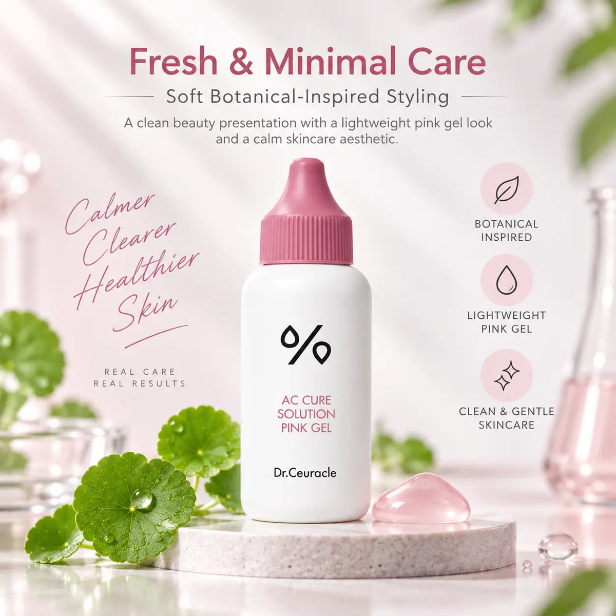 Dr. Ceuracle AC helps care for Solution Pink Gel 50ml