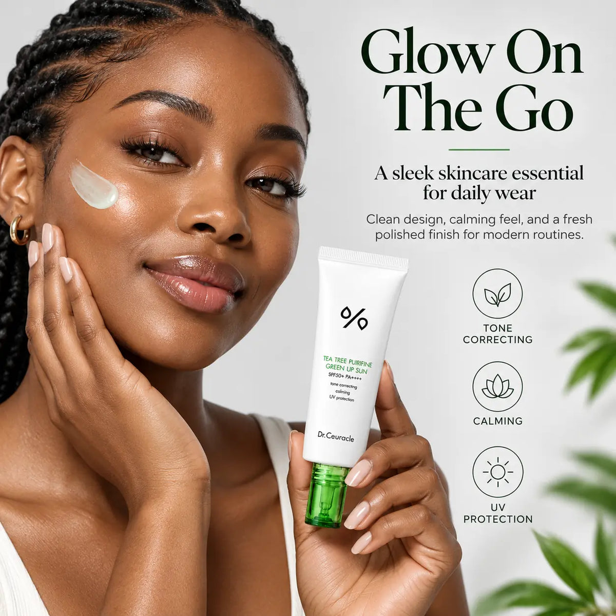 Dr. Ceuracle Tea Tree Purifine Green Up Sun SPF50 PA++++ 50ml