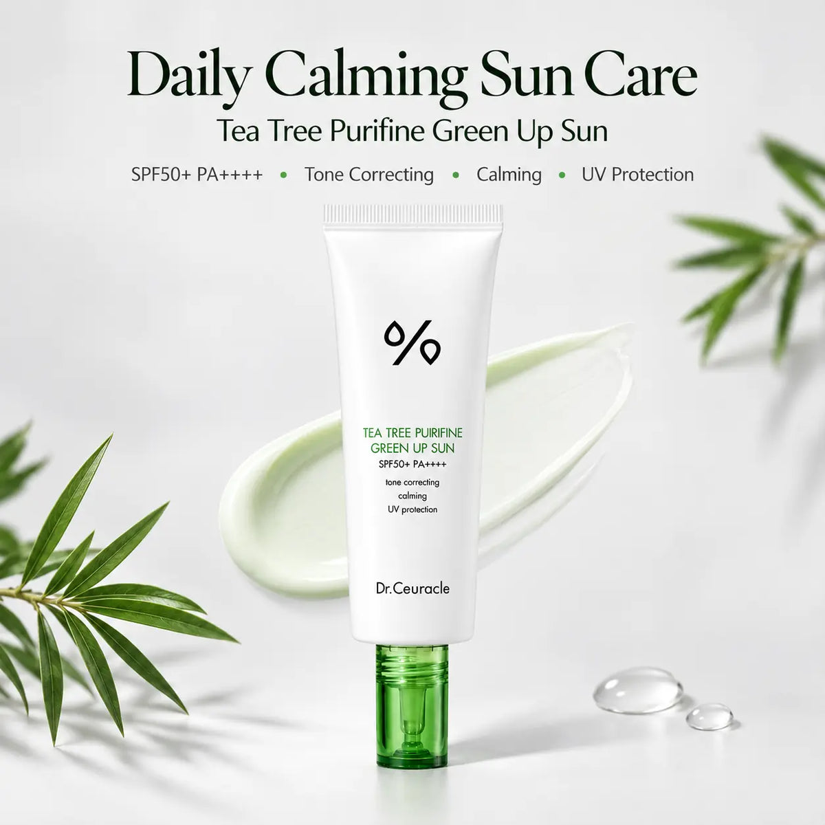 Dr. Ceuracle Tea Tree Purifine Green Up Sun SPF50 PA++++ 50ml
