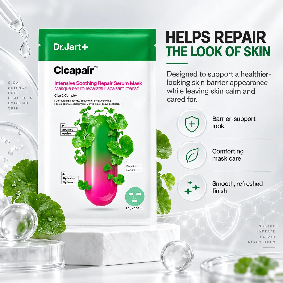 Dr. Jart+ Cicapair Intensive Soothing Repair Serum Mask 1ea 25g 25g 1ea