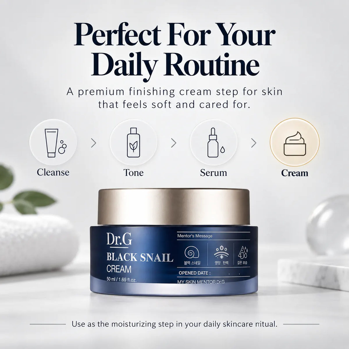 Dr.G Black Snail Cream Nail Polish Nail Color 50ml