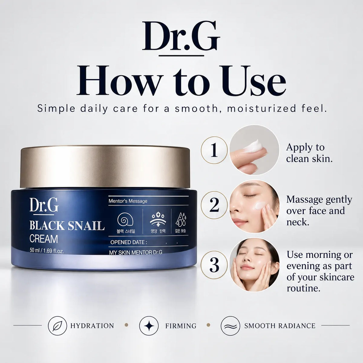 Dr.G Black Snail Cream Nail Polish Nail Color 50ml