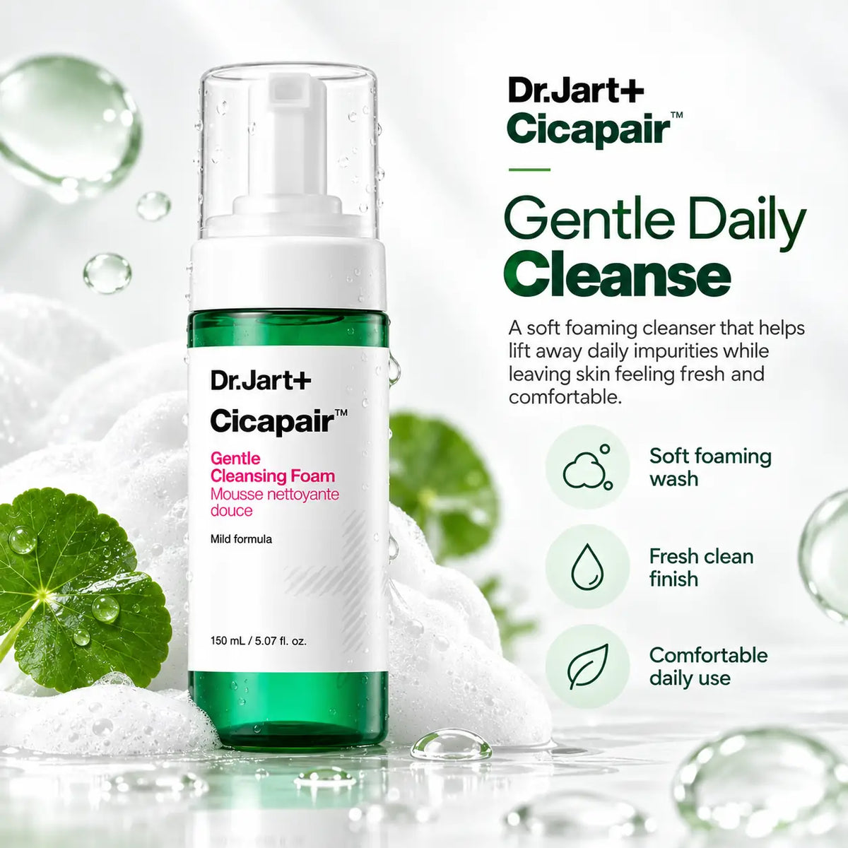Dr. Jart+ Cicapair Gentle Foam Cleanser 150ml