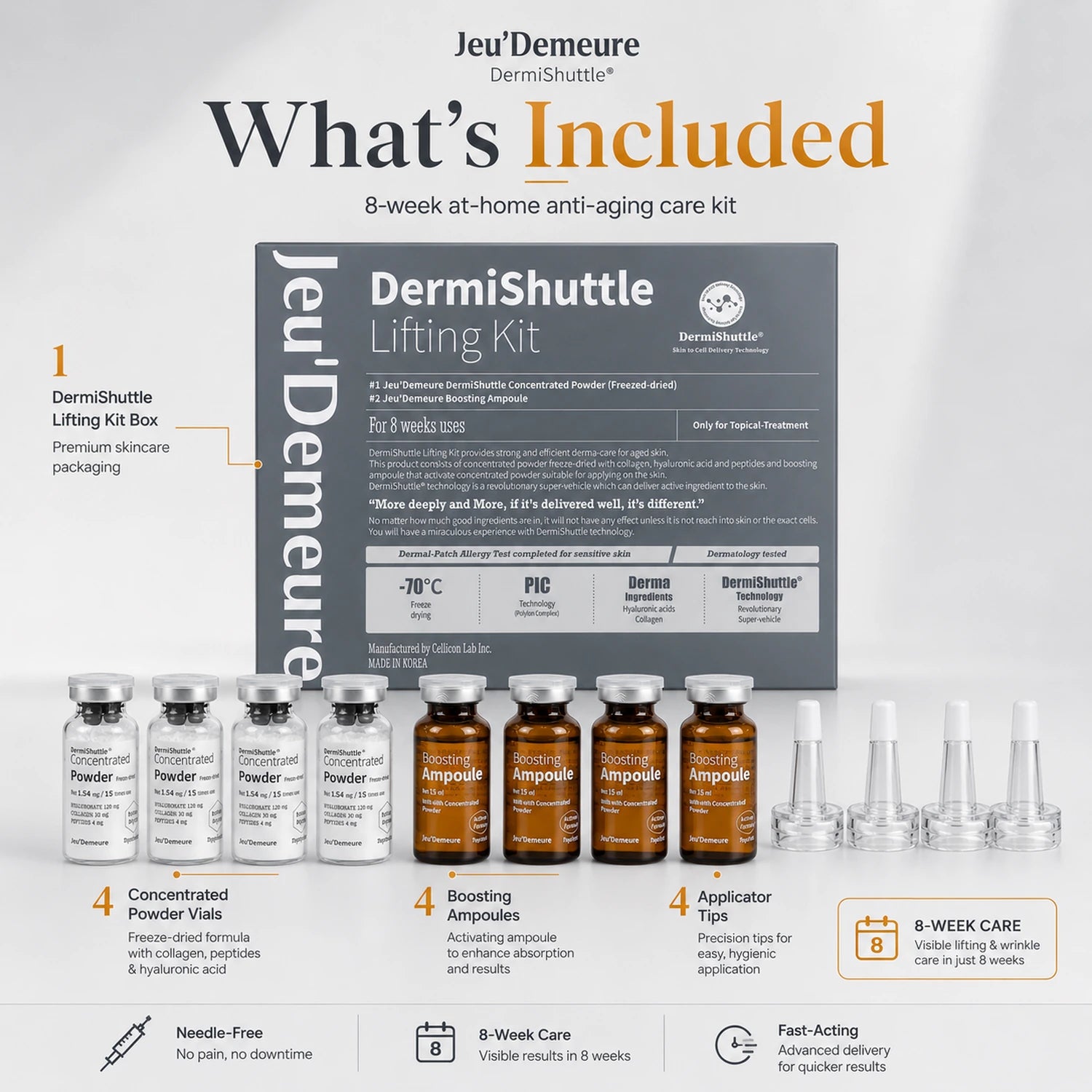 JEU'DEMEURE DermiShuttle Lifting Kit 2 Weeks