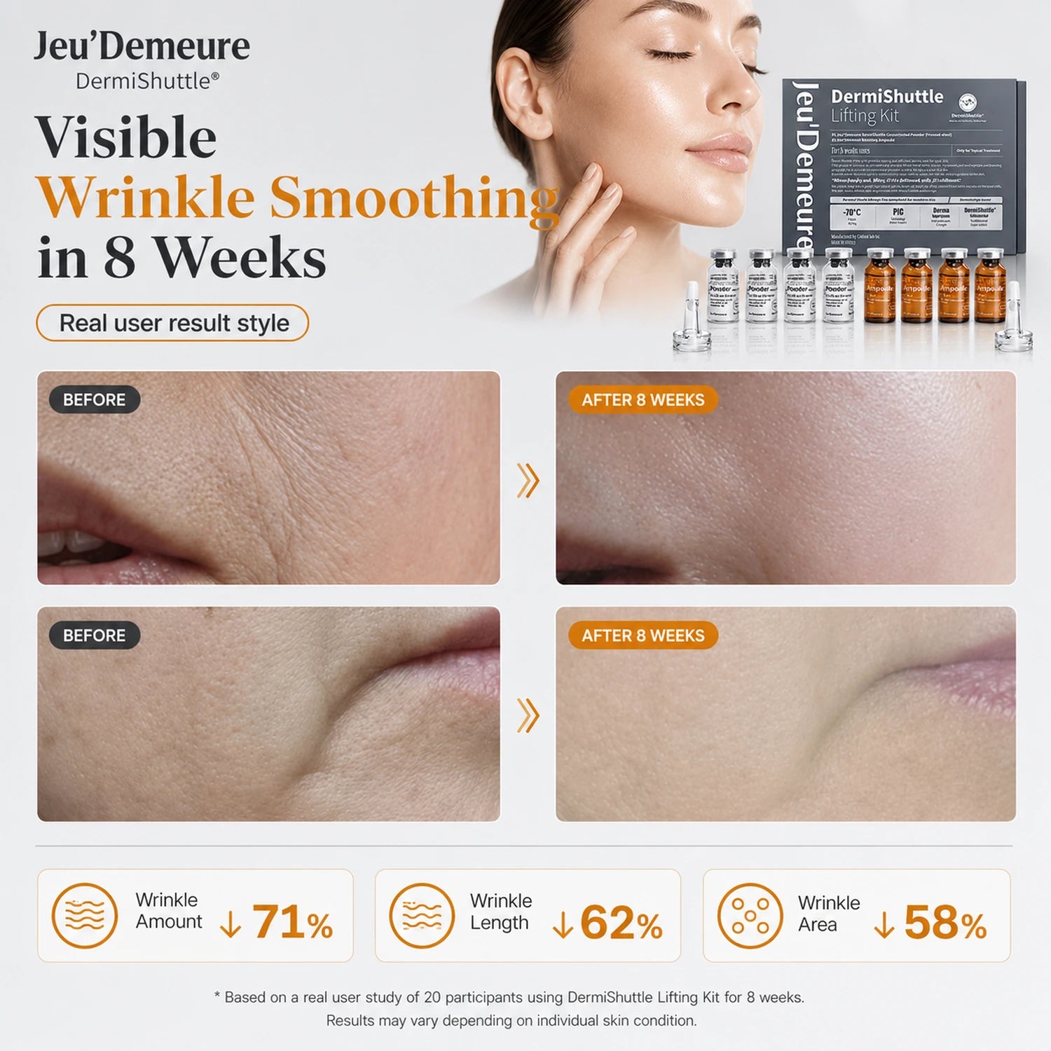 JEU'DEMEURE DermiShuttle Lifting Kit 2 Weeks