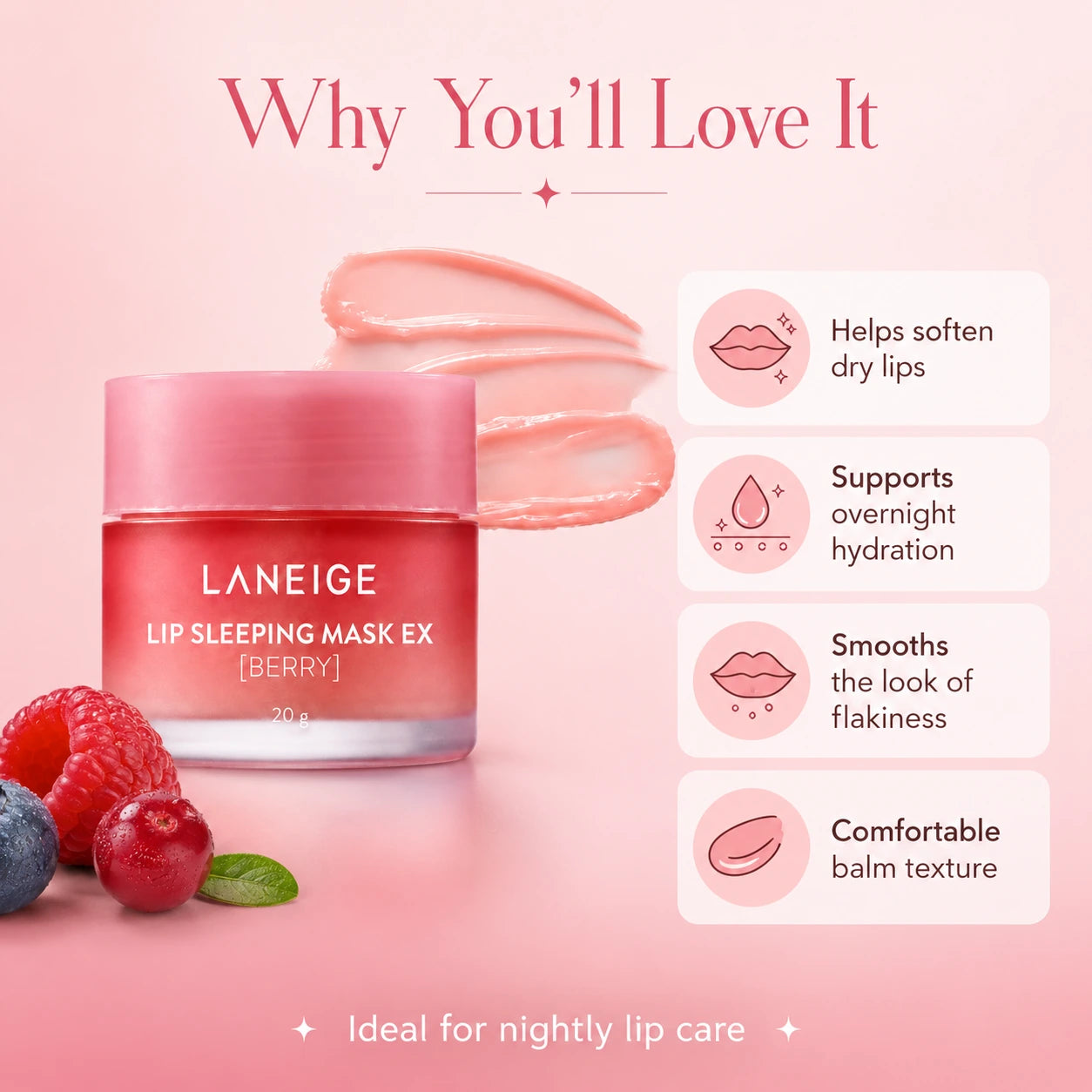 LANEIGE Lip Sleeping Mask Berry 20g