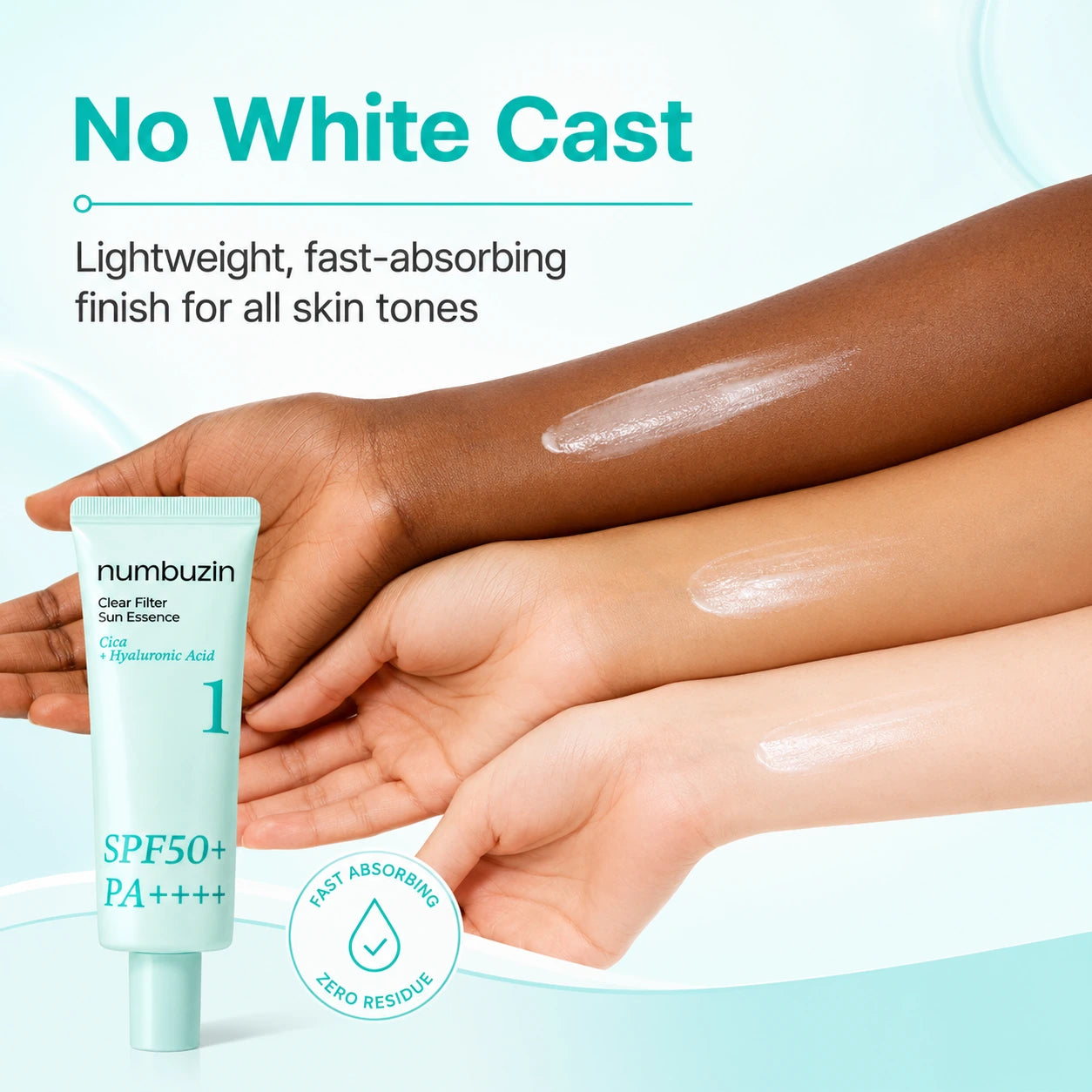 numbuzin No.1 Clear Filter Sun Essence SPF50 50ml