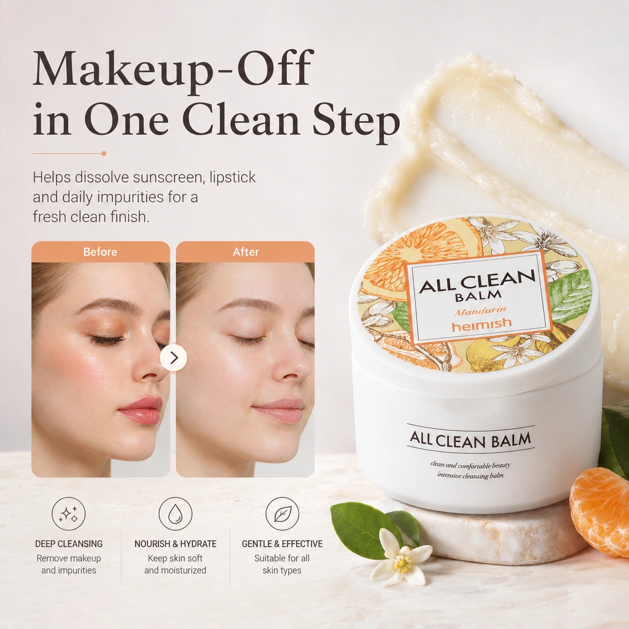 heimish All Clean Balm Mandarin 120ml