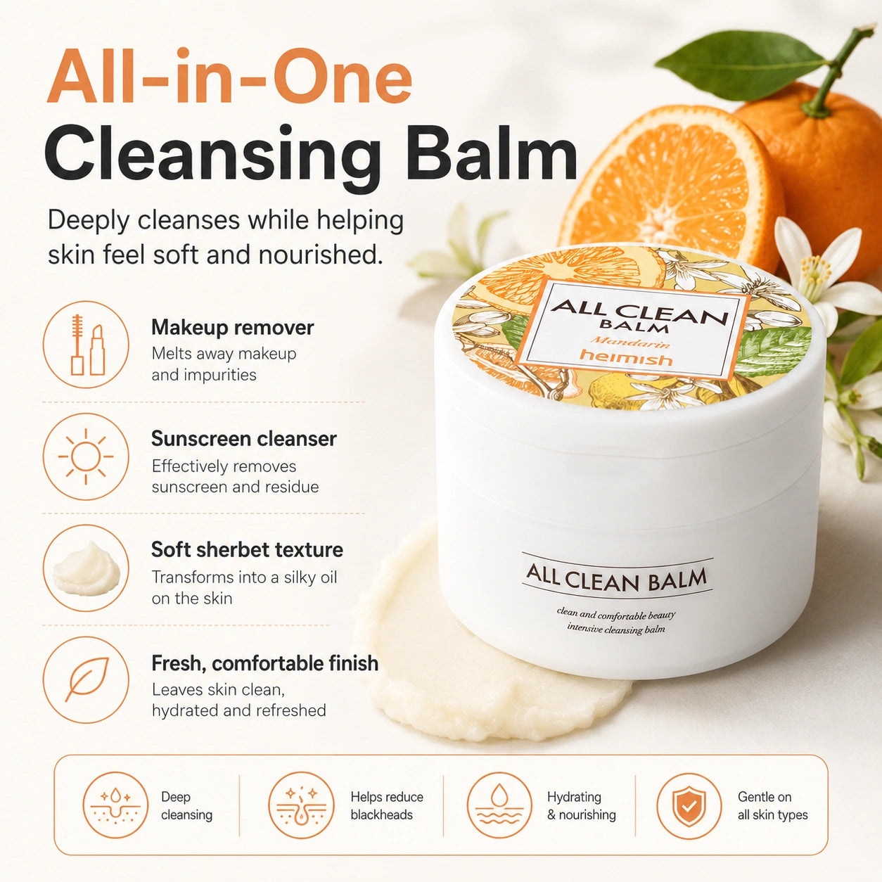 heimish All Clean Balm Mandarin 120ml