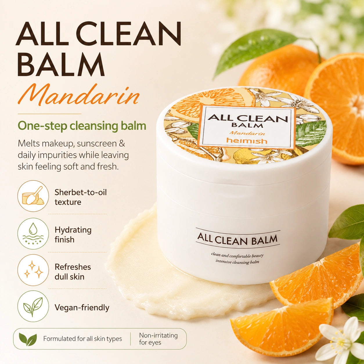 heimish All Clean Balm Mandarin 120ml
