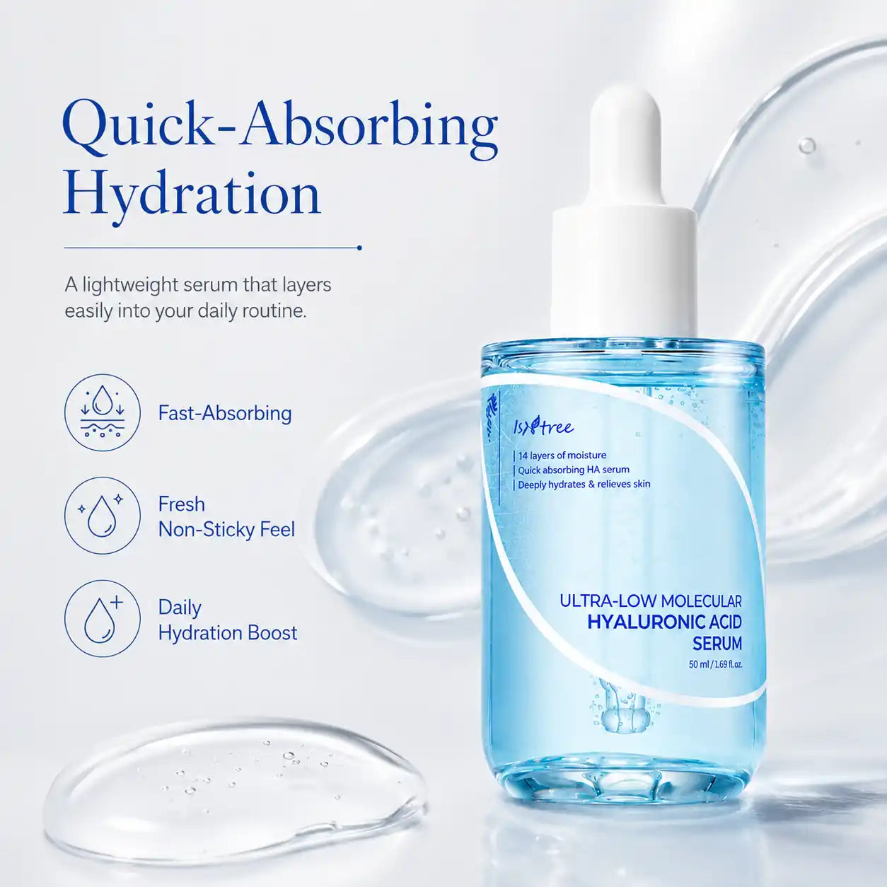 Isntree Ultra Low Molecular Hyaluronic Acid Serum 50ml