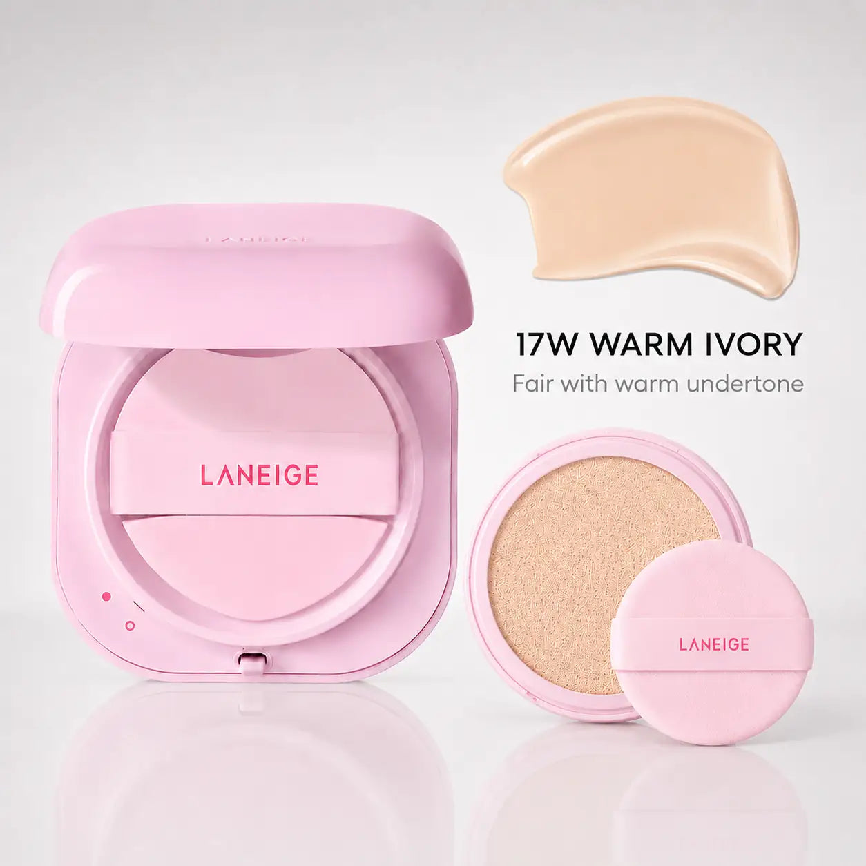 glow cushion applied with light tapping motion