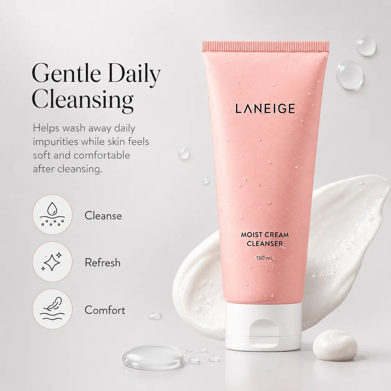 AROMATICA Reviving Rose Infusion Cream Cleanser 145g