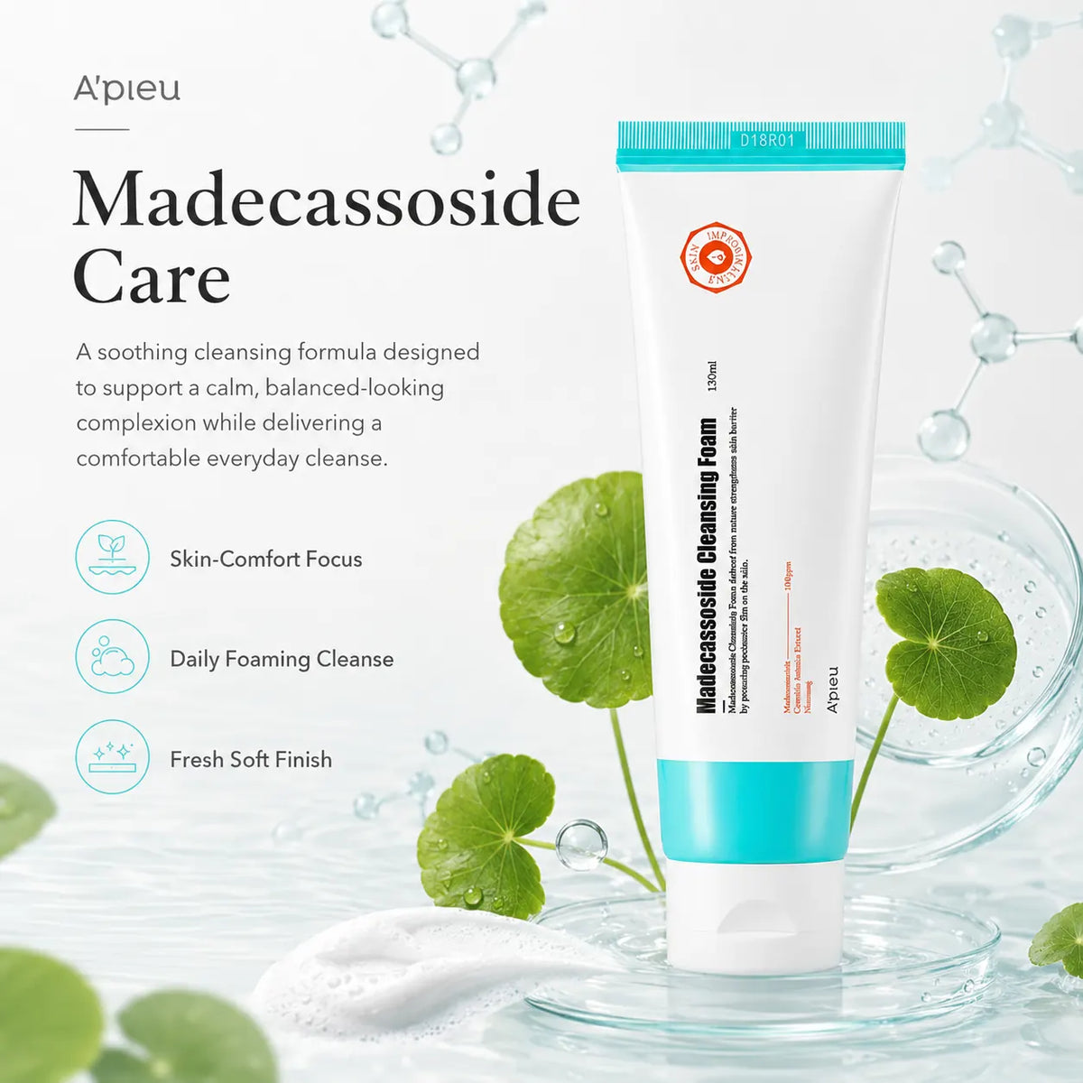 A'pieu Madecassoside Cleansing Foam 130ml
