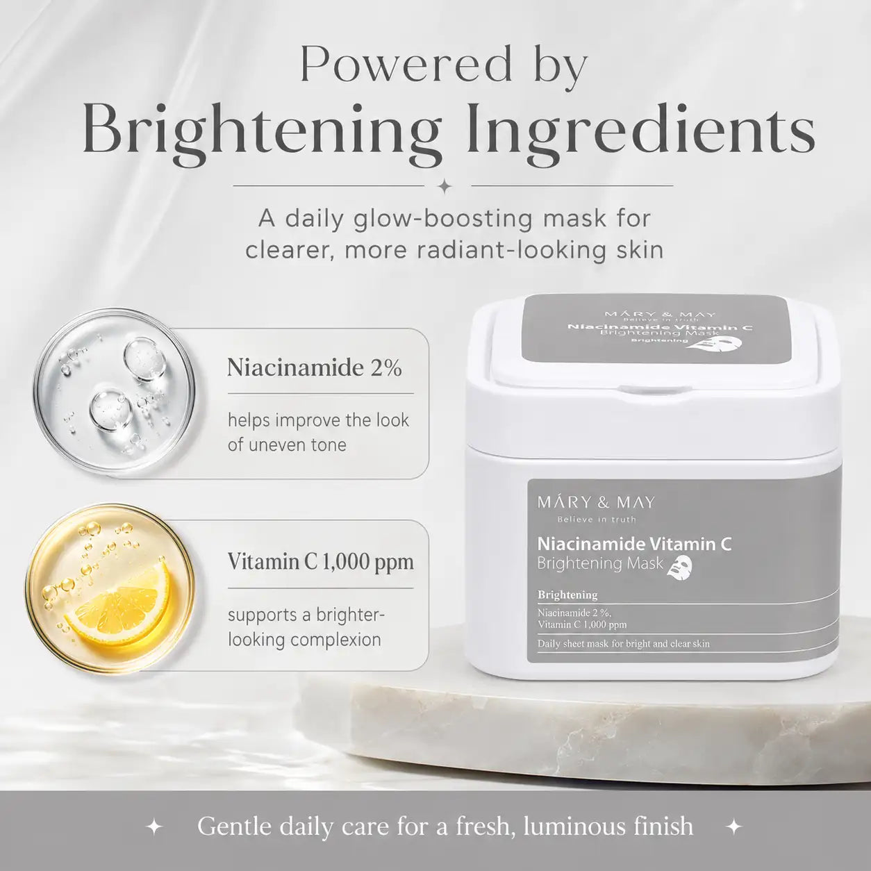Mary&May Niacinamide Vitamin C Brightening Mask 30ea 400g