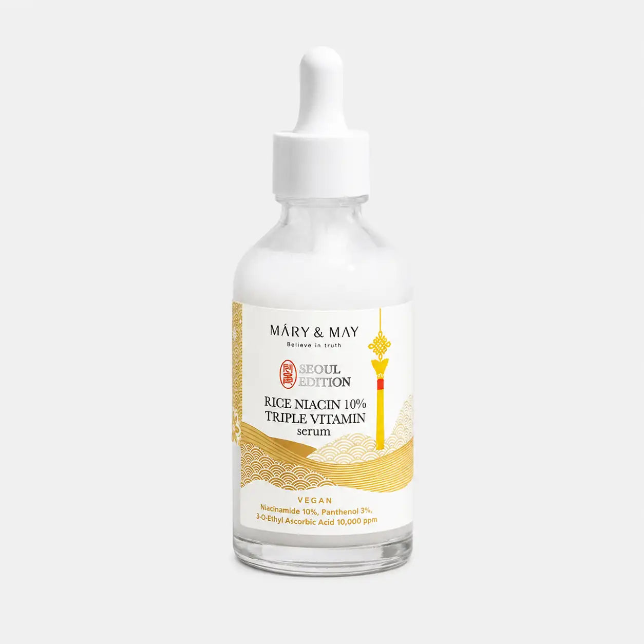 Mary&May Rice Niacin 10% Triple Vitamin Serum 80ml bottle front label