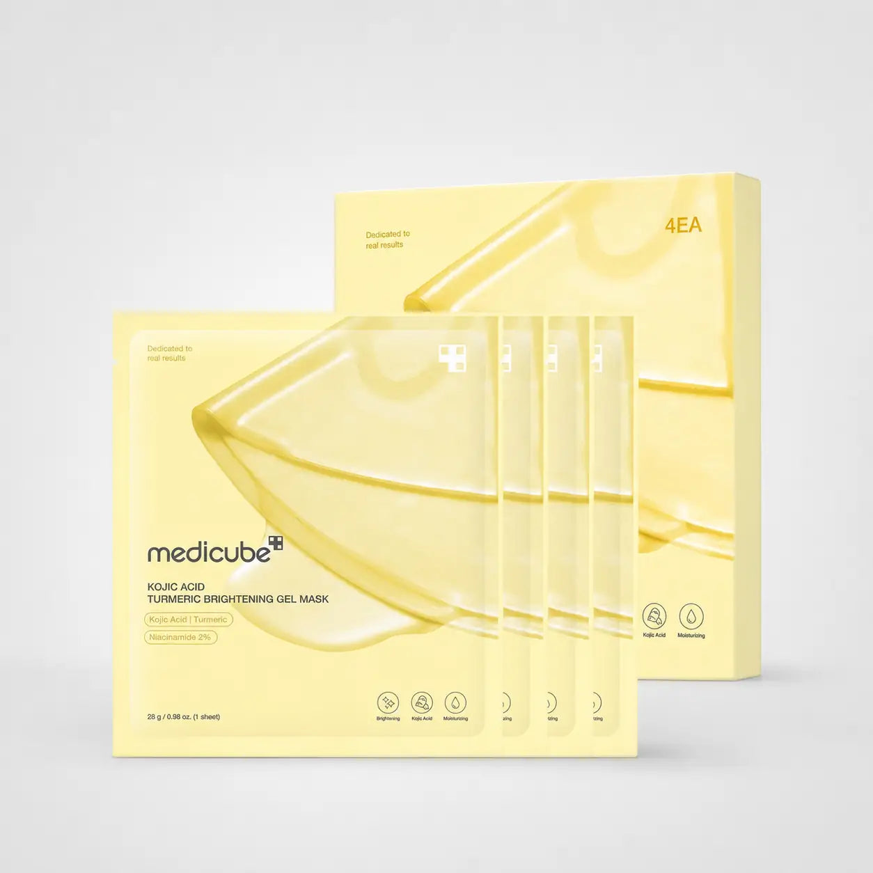 Medicube Kojic Acid Turmeric Brightening Gel Mask 4ea