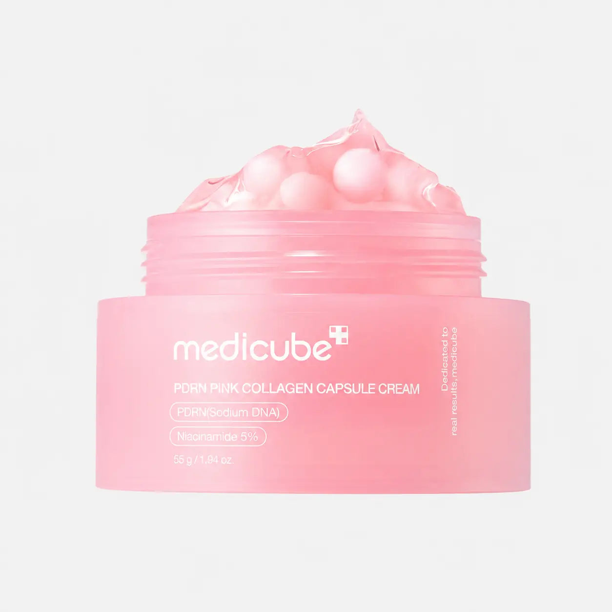 Medicube PDRN Pink Collagen Capsule Cream 55g jar with capsule and gel