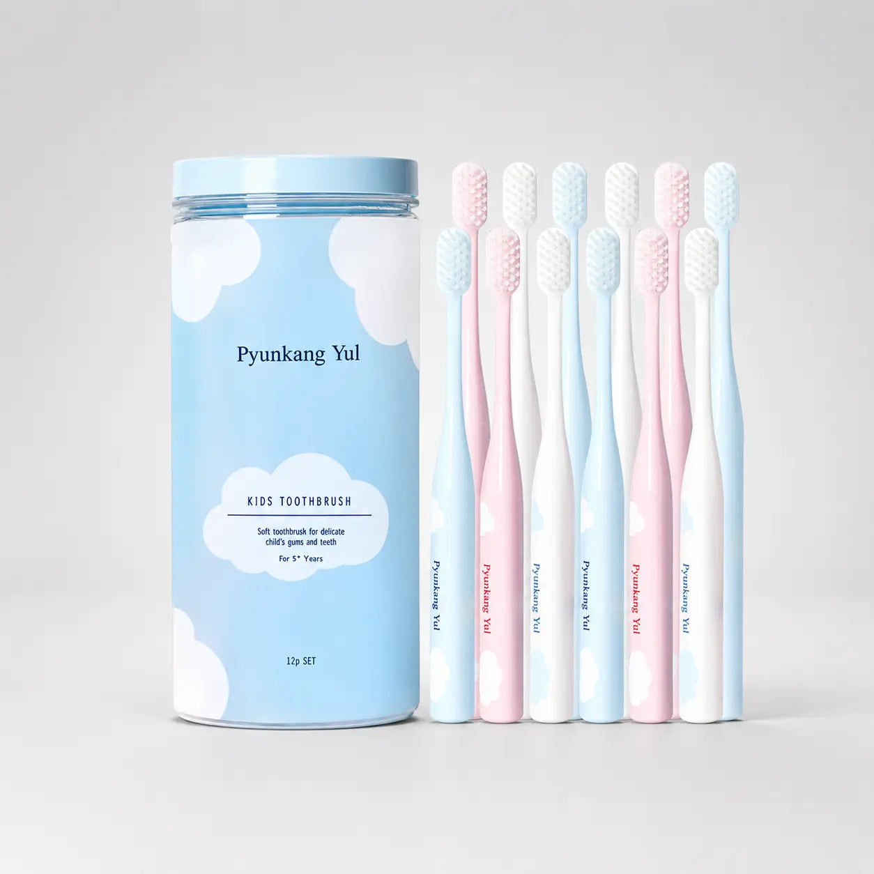 Pyunkang Yul Kids Toothbrush 12ea pack with individual caps