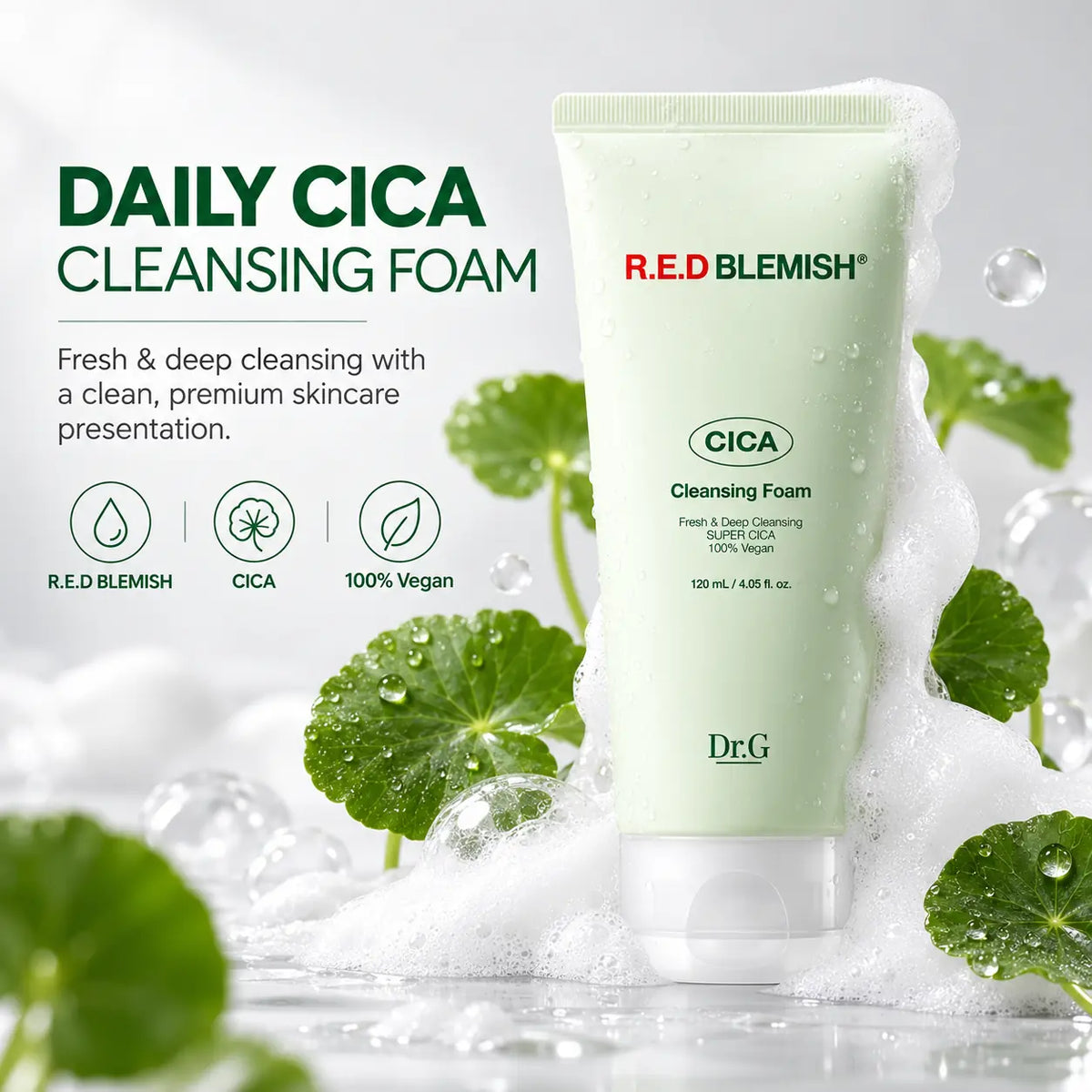 Dr.G Red Blemish Cica Cleansing Foam 120ml
