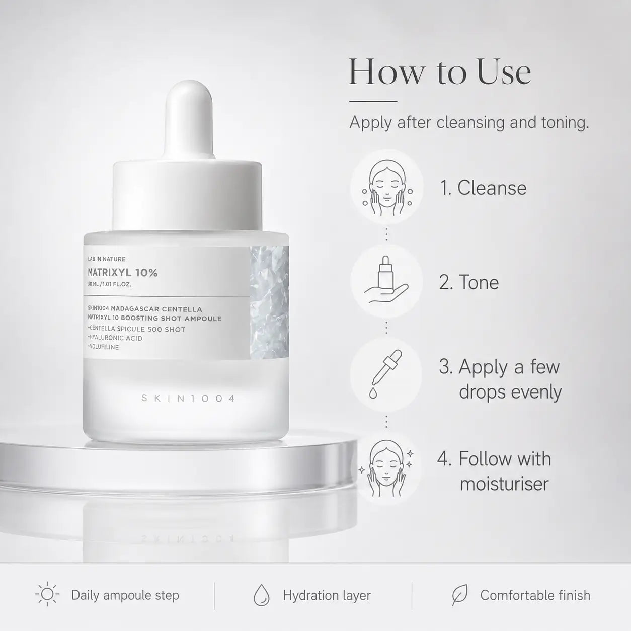 SKIN1004 Madagascar Centella Matrixyl 10 Boosting Shot Ampoule 30ml