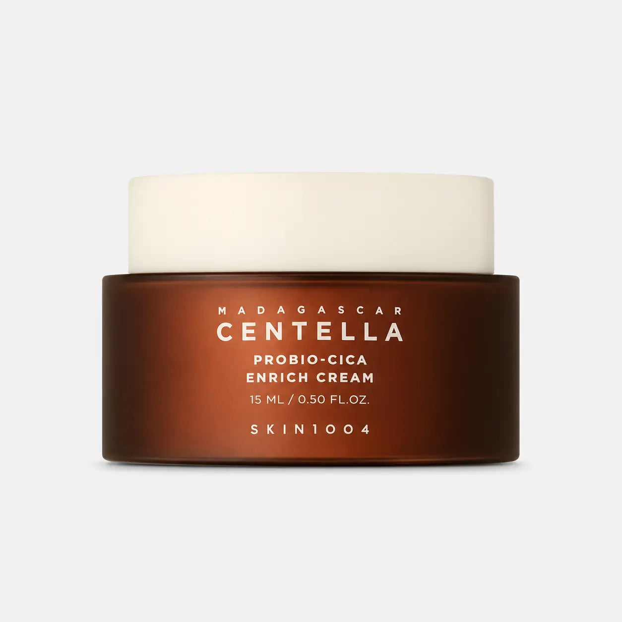 SKIN1004 Madagascar Centella Probio-Cica Enrich Cream 15ml jar on a plain background